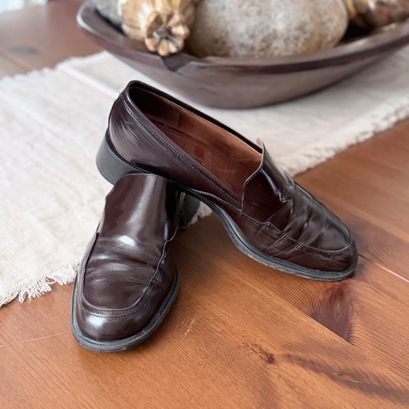 COACH | Vintage 1990s Leather Loafers with Block Heel Size 8M - Picture 11 of 11